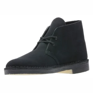 soldes pas cher Chaussures Clarks Originals Homme Desert Boot Black Suede 2021 16