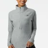 New Balance Sport Spacedye 1/2 Zip – T-Shirt À Manches Longues – Athletic Grey boutique pas cher 25