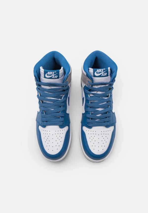 boutique en france Air Jordan 1 Retro Unisex – Baskets Montantes – True Blue/White/Cement Grey 5