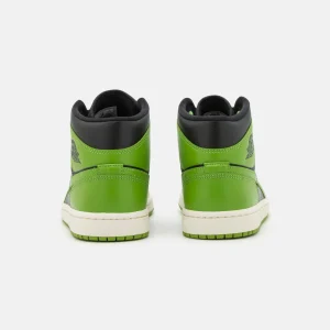 Air Jordan 1 Mid – Baskets Montantes – Black/Altitude Green/Sail pas cher 22