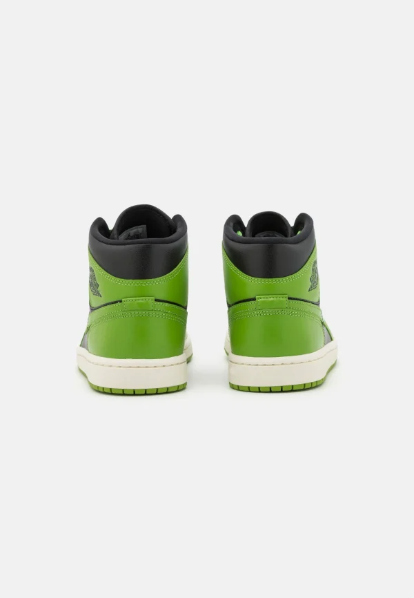 Air Jordan 1 Mid – Baskets Montantes – Black/Altitude Green/Sail pas cher 8