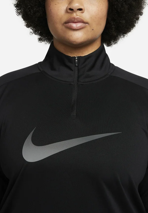 Nike Performance 1/4 Zip Long-Sleeve Running Mid Layer – T-Shirt À Manches Longues – Black soldes pas cher 5