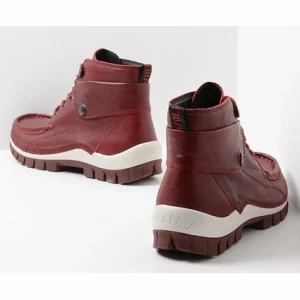 grande qualité Chaussure à Lacets Wolky Femme Jump Winter Nappa Leather Dark-Red 11