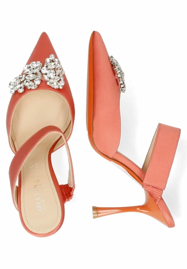 MELVIN & HAMILTON Letizia 1 Peach Accessory – Mules – Rosa prix pas cher 4