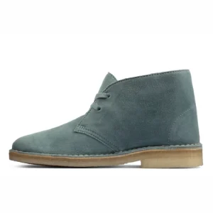 magasin pas cher Chaussures Clarks Originals Femme Desert Boot Ocean Blue Suede 2021 15