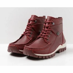 grande qualité Chaussure à Lacets Wolky Femme Jump Winter Nappa Leather Dark-Red 13