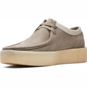 Chaussure à Lacets Clarks Originals Wallabee Cup Hommes Brown Nubuck boutiqued pas cher 14