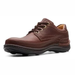 magasin en ligne france Chaussure à Lacets Clarks Men Nature Three Mahogany Leather 16