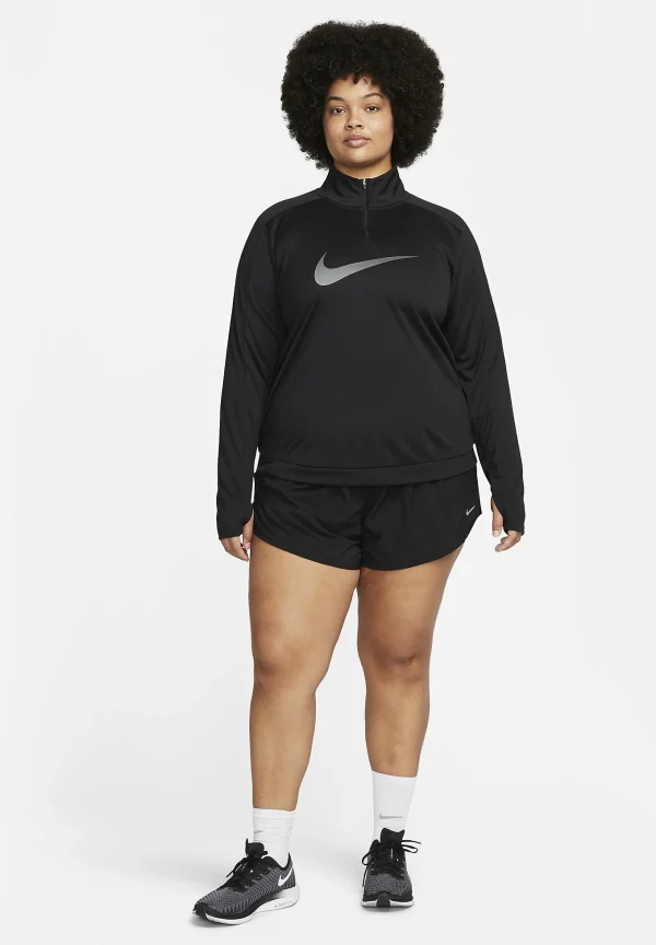 Nike Performance 1/4 Zip Long-Sleeve Running Mid Layer – T-Shirt À Manches Longues – Black soldes pas cher 3