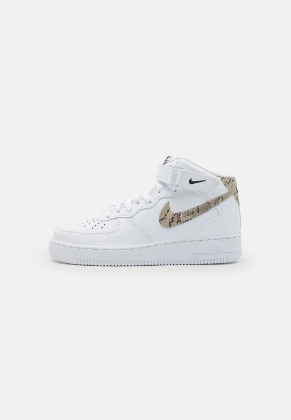 à prix réduits Nike Sportswear Air Force 1 ’07 Mid – Baskets Montantes – White/Sanddrift/Black 1