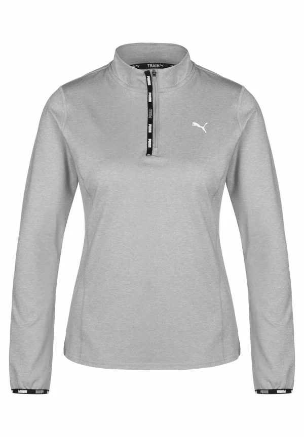 Puma Strong 1 4 Zip – T-Shirt À Manches Longues – Griffin Heather site en ligne 1