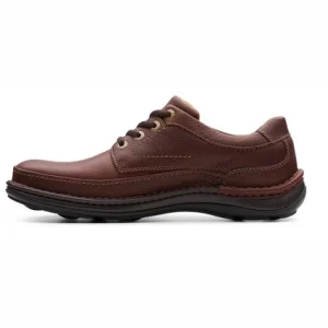 magasin en ligne france Chaussure à Lacets Clarks Men Nature Three Mahogany Leather 18