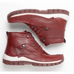 grande qualité Chaussure à Lacets Wolky Femme Jump Winter Nappa Leather Dark-Red 15