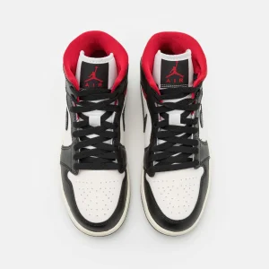 Air Jordan 1 Mid – Baskets Montantes – Black/Gym Red/Sail Dernières Nouveautés 18