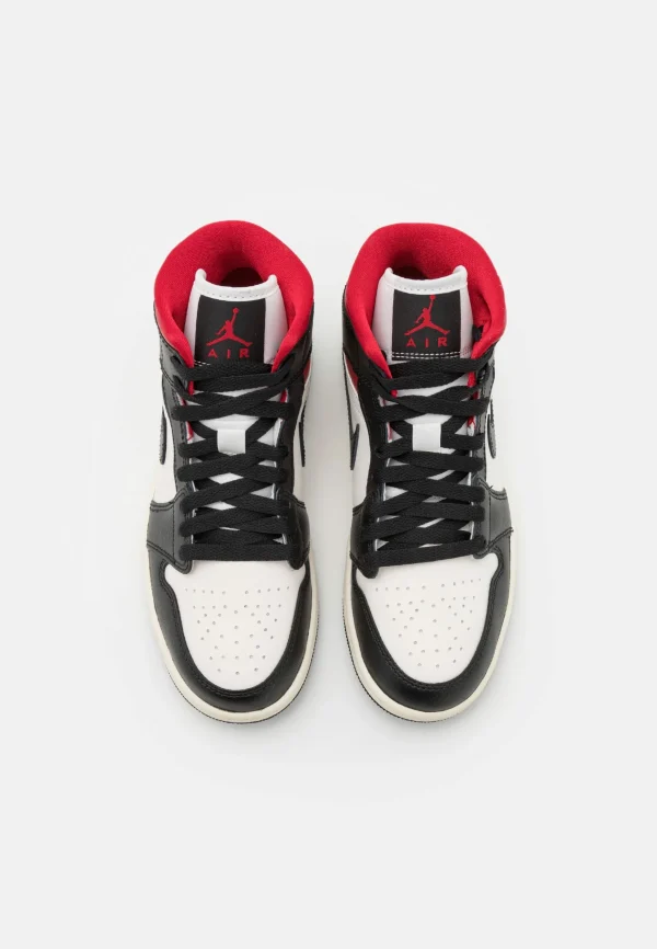 Air Jordan 1 Mid – Baskets Montantes – Black/Gym Red/Sail Dernières Nouveautés 7