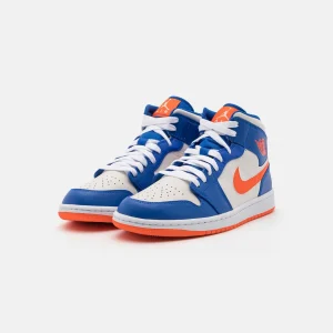 Air Jordan 1 Mid Wht – Baskets Montantes – Game Royal/Phantom White/Rush Orange marque moins cher 10