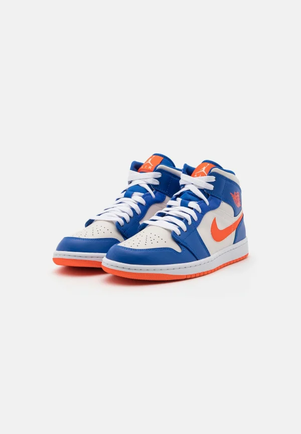 Air Jordan 1 Mid Wht – Baskets Montantes – Game Royal/Phantom White/Rush Orange marque moins cher 3