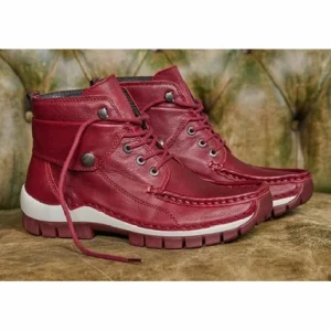 grande qualité Chaussure à Lacets Wolky Femme Jump Winter Nappa Leather Dark-Red 21