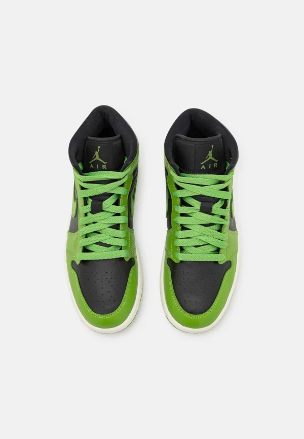 Air Jordan 1 Mid – Baskets Montantes – Black/Altitude Green/Sail pas cher 6