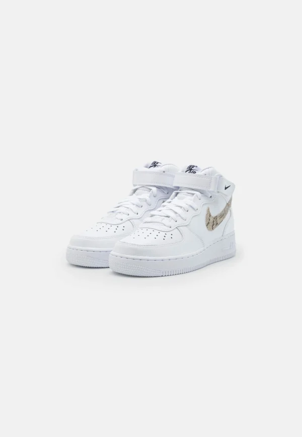 à prix réduits Nike Sportswear Air Force 1 ’07 Mid – Baskets Montantes – White/Sanddrift/Black 3