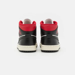 Air Jordan 1 Mid – Baskets Montantes – Black/Gym Red/Sail Dernières Nouveautés 14