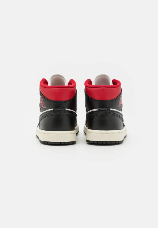 Air Jordan 1 Mid – Baskets Montantes – Black/Gym Red/Sail Dernières Nouveautés 5