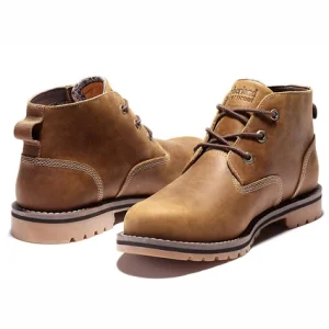 Bottines Timberland Men Larchmont II WP Chukka Rust Full Grain Pas Cher soldes France 19