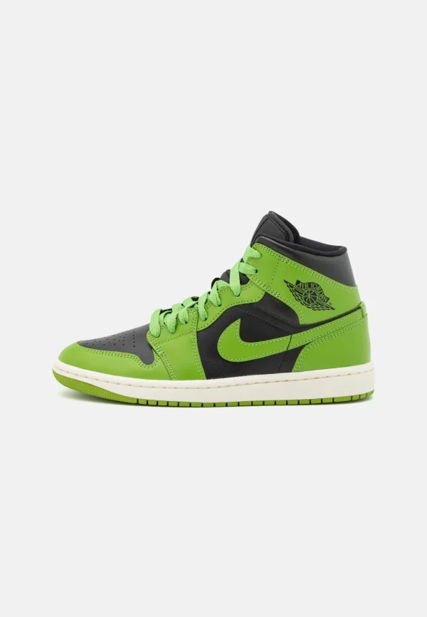 Air Jordan 1 Mid – Baskets Montantes – Black/Altitude Green/Sail pas cher 5