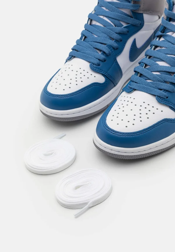 boutique en france Air Jordan 1 Retro Unisex – Baskets Montantes – True Blue/White/Cement Grey 7