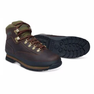 Timberland Men’s Euro Hiker Leather Brown De super promotions disponibles 13