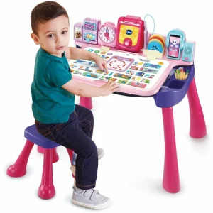 VTECH Magi Bureau Interactif 5 En 1 Rose à prix promos 6