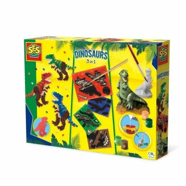 beauté SES Creative Set De Loisirs Créatifs 3 En 1 : Dinosaures 1