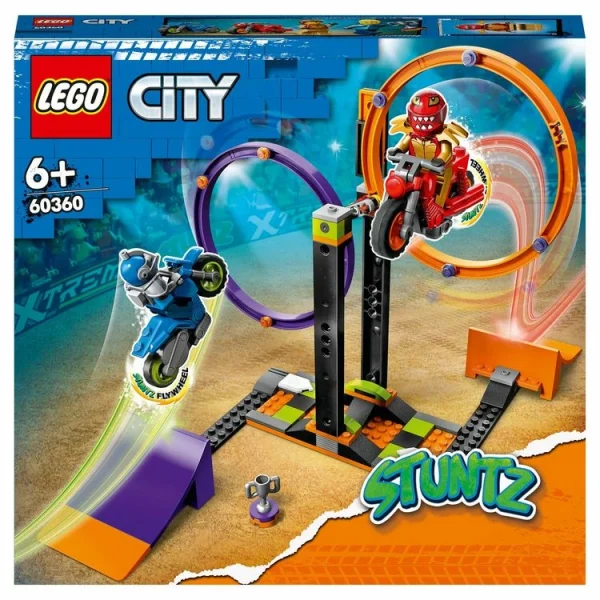 LEGO City 60360 – Le Défi De Cascade : Les Cercles Rotatifs, Épreuves Pour 1 Ou 2 Joueurs Avec Moto vente luxe pas cher 1