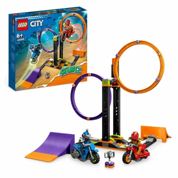 LEGO City 60360 – Le Défi De Cascade : Les Cercles Rotatifs, Épreuves Pour 1 Ou 2 Joueurs Avec Moto vente luxe pas cher 3