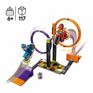 LEGO City 60360 – Le Défi De Cascade : Les Cercles Rotatifs, Épreuves Pour 1 Ou 2 Joueurs Avec Moto vente luxe pas cher 14