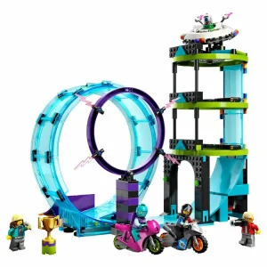 LEGO City 60361 – Le Défi Ultime Des Motards Cascadeurs, Jouet 3-en-1, Avec 2 Motos De Cascades Pour 1 Ou 2 Joueurs des prix incroyables 12