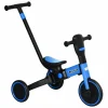 beauté HOMCOM Tricycle Enfant évolutif 4 En 1 – Tricycle à Pousser, Tricycle Simple, Draisienne, Vélo – Canne Télescopique – Guidon Pliable – Alu. Bleu PP Noir 7