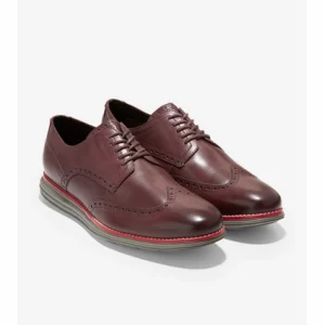 Chaussures à Lacets Cole Haan Men Originalgrand Wingtip Oxford CH Pinot Charcoal Gray boutique pas cher 15