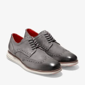 boutique en ligne france Chaussures à Lacets Cole Haan Men Originalgrand Wingtip Oxford Magnet Nubuck 15