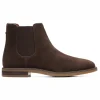 Bottes Clarks Men Jaxen Chelsea Brown Suede marque pas cher 26