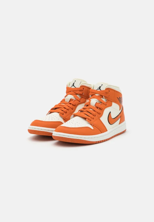 achetez pas cher Wmns Air Jordan 1 Mid Se – Baskets Montantes – Coconut Milk/Spice/Black-Sl 5