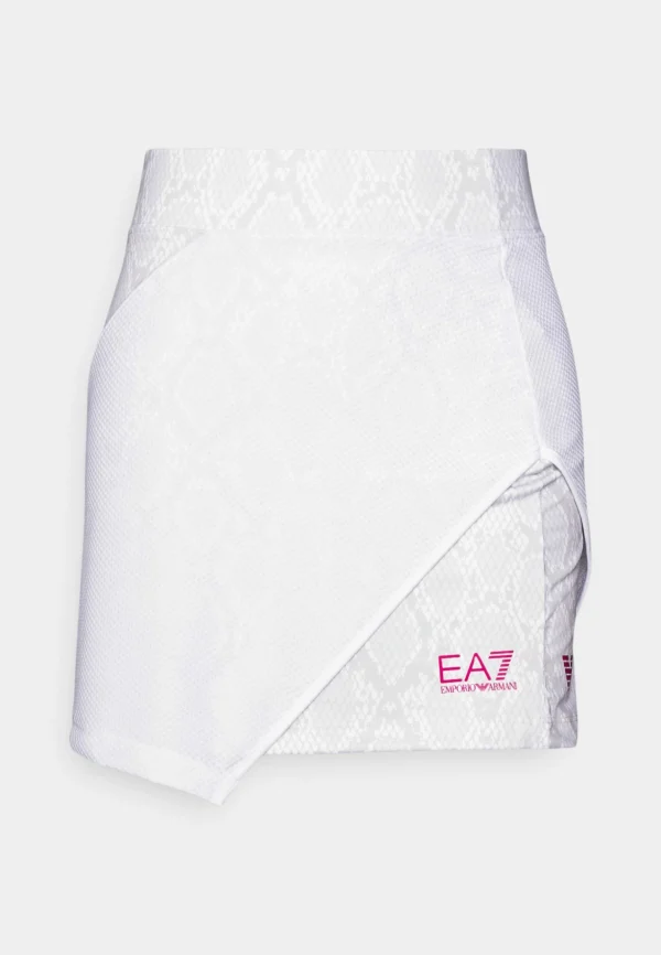 EA7 Emporio Armani Mini Skirt 2 In 1 – Collants – White marque pas cher 6