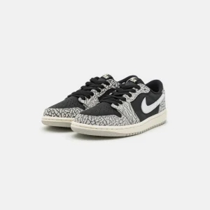 grossiste en ligne Wmns Air Jordan 1 Retro Low Og – Baskets Basses – Black/Tech Grey/White/Sail 12