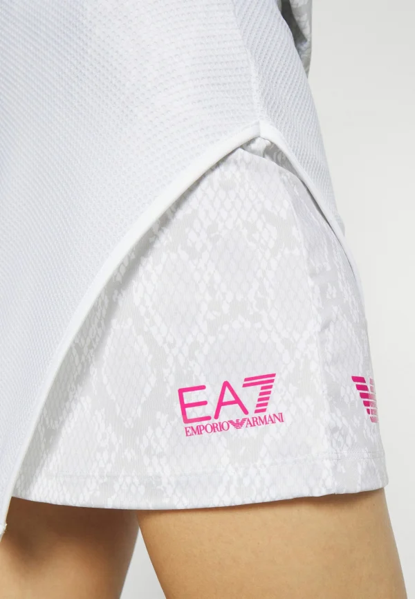 EA7 Emporio Armani Mini Skirt 2 In 1 – Collants – White marque pas cher 7