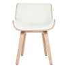 commentaire favorable Chaise Design Blanc Et Bois Clair RUBBENS 26