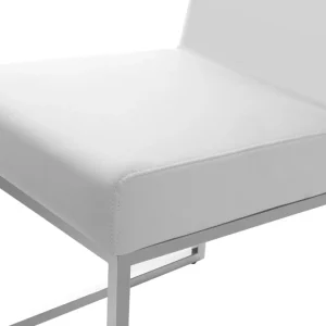 Chaises Design Blanc Et Acier Chromé (lot De 2) JUNIA pas cher en ligne 21