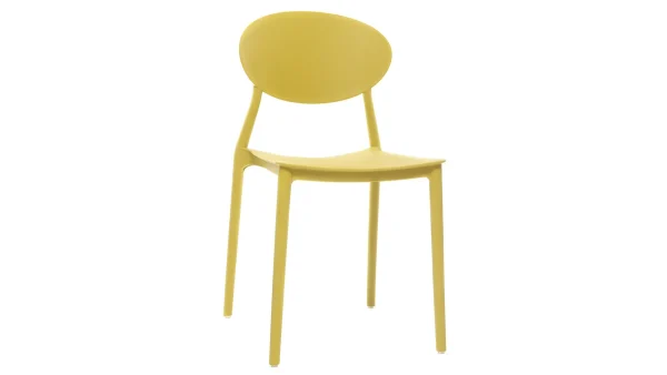 Chaises Design Empilables Jaunes (lot De 2) ANNA en solde 4