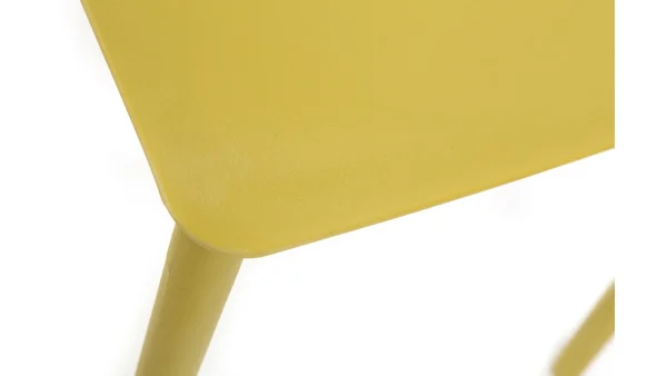 Chaises Design Empilables Jaunes (lot De 2) ANNA en solde 6