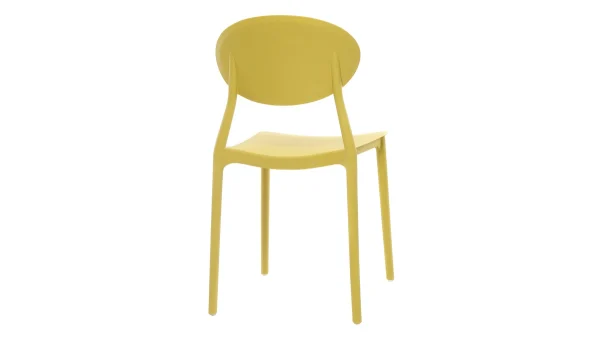 Chaises Design Empilables Jaunes (lot De 2) ANNA en solde 5