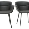 ultratendance Chaises Design Noires (lot De 2) NERO 26